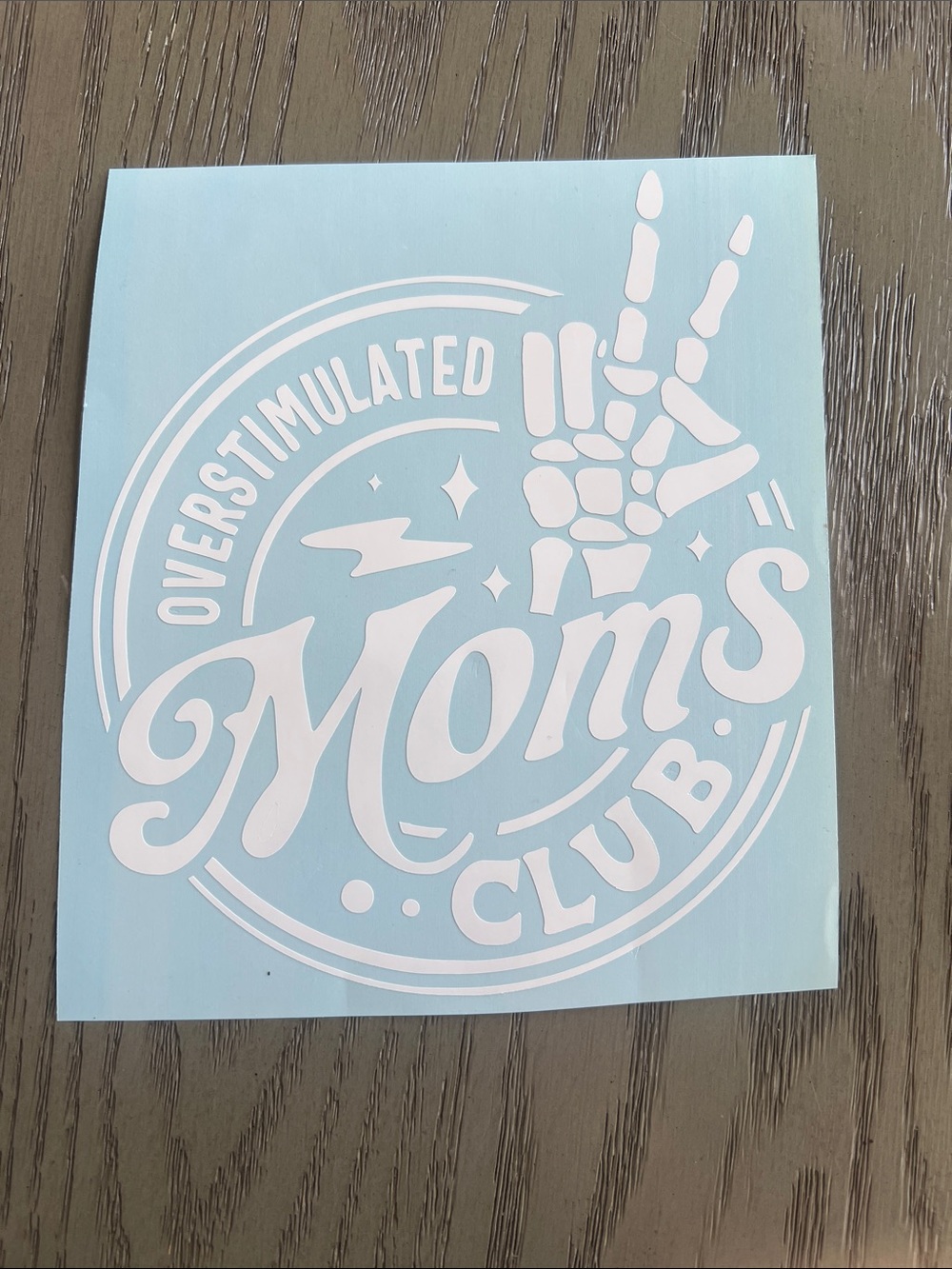New Overstimulated Moms Club Sticker